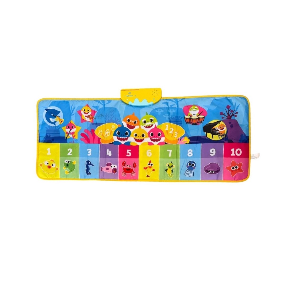 Nickelodeon Pinkfong Baby Shark Step & Sing Piano Mat Kids Music Toy Works! EUC